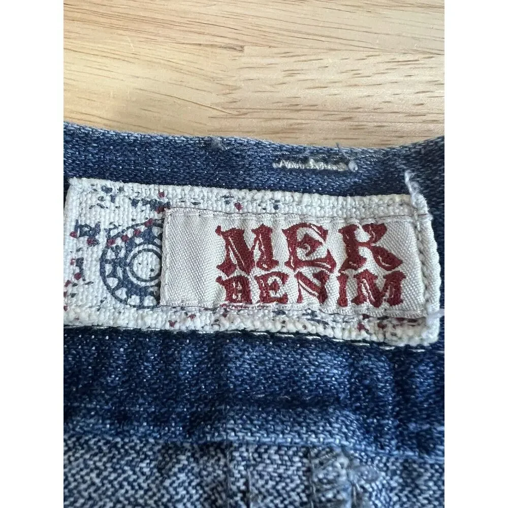 MEK Denim Maldives Bootcut Men's 42X35‎ Button Fly Blue Jean Vintage Made in USA